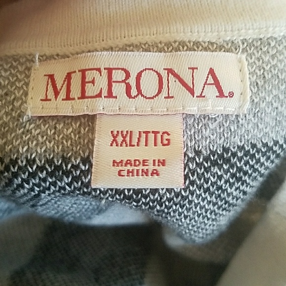 Merona V-Neck Pattern Cardigan XXL - Picture 8 of 8